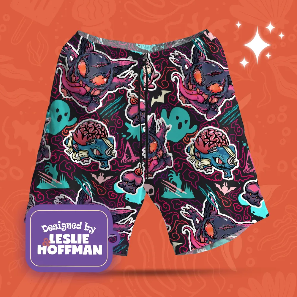 Bulbasaur Zombie Dark Poké Shorts
