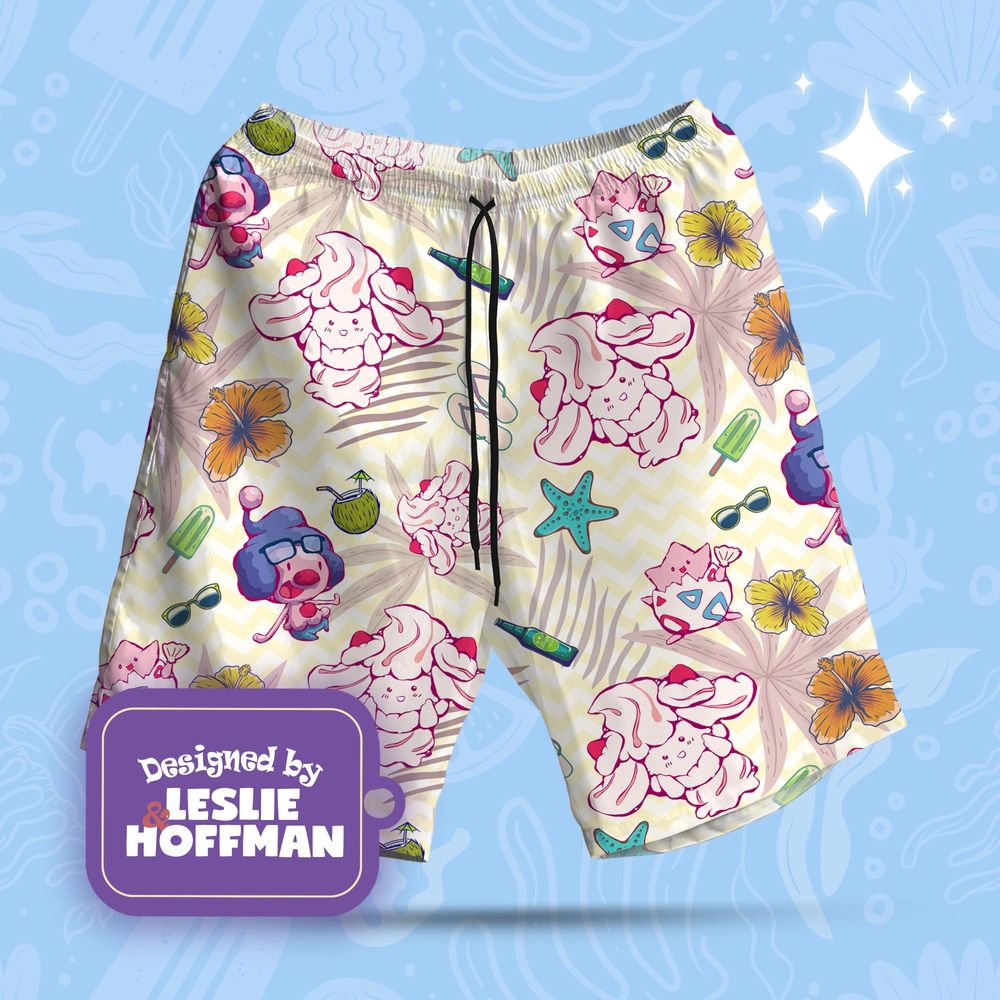 Alcremie Summer Poké Shorts AOP Hawaiian Short