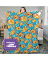 Psyduck Bath Pokézz Cozy Plush Fleece Blanket